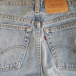 Vintage 1990's Levi's 550s 100% Cotton High Waisted Tapered Relaxed Fit Jeans